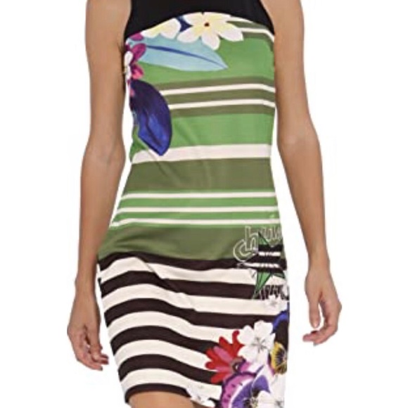 Desigual Short Striped Dress - Picture 4 of 5